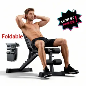 Adjustable Weight Bench Foldable 800LBS Capacity for Home Gym Incline Decline Flat Bench Press Full Body Workout Strength Training Adjustable Foldable Weight Bench