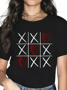 Cute Valentine'S Day Xoxo T-Shirt, Graphic Tees Women