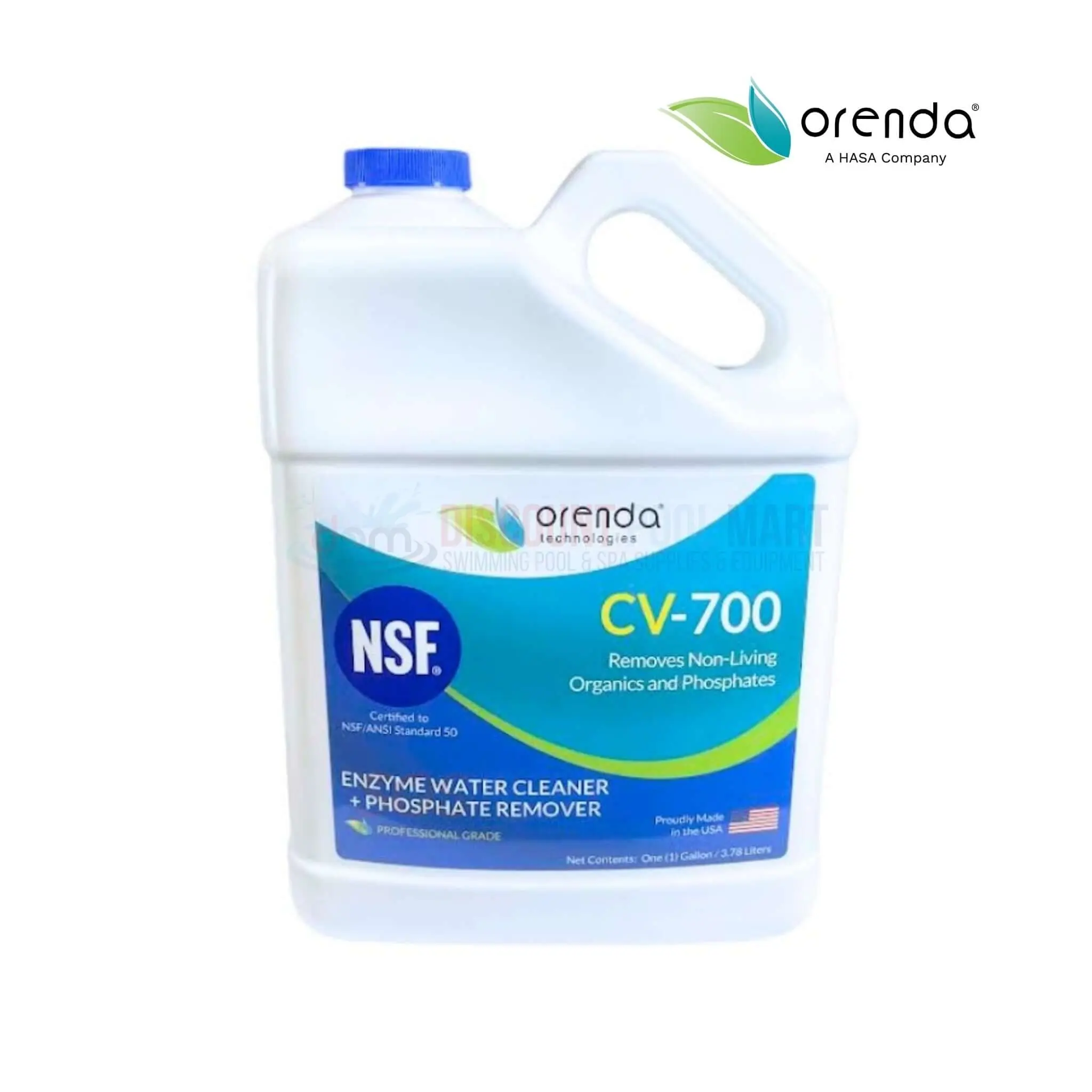 Orenda CV-700 Pool Enzyme Water Cleaner and Phosphate Remover | 1 GAL | ORE-50-209