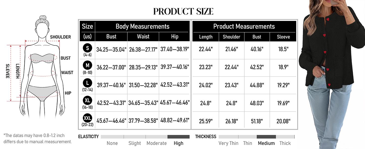 MEROKEETY Women's Cardigan Sweaters 2025 Fall Trendy Chunky Knit Button Up Cute Winter Long Sleeve Open Front Coats