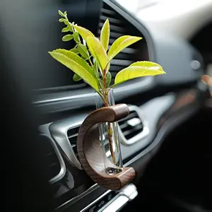 DIBMS Car Dashboard Decorations - Propagation Vase Vent Clip for Fresh/Dried Flowers, Plant Cuttings, Car Interior Aesthetics Decor Accessories - Gift for Plant Lovers, Women & Moms