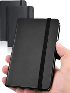 Pocket Notebook, Small Notebook, 2-Pack Total 320 Pages,3.7" x 5.7" Pocket Notebook (2 Pack, Black1)