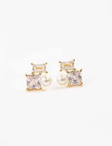 Lovoda Boxed Cluster Earrings | Gold