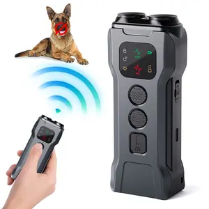 Ultrasonic Bark Control Device with LED Flashlight Rechargeable Effective Dog Bark Prevention, P03 Model for Pet Safety and Quiet Environment