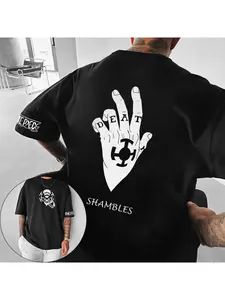 Men's T-shirt Top High Quality Short Sleeved T-shirt Men's T-shirt Pattern Clothing New Y2k Large T-shirt