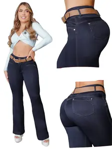 COLOMBIAN BONBONUP WOMAN'S FLARE JEANS BUTT LIFTER