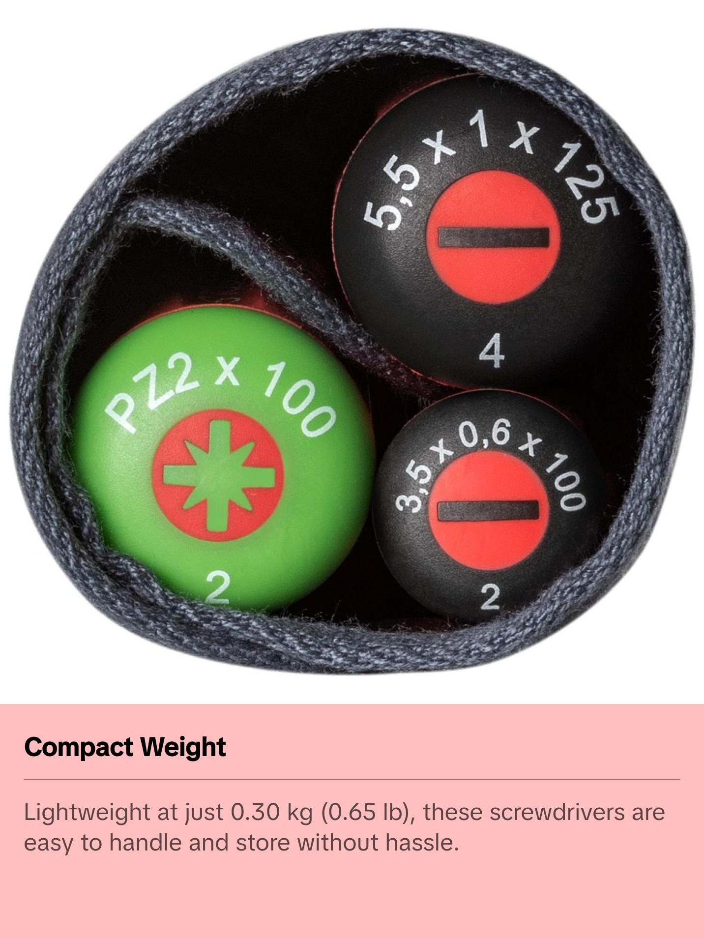 PB Swiss Tools PB 5543 Classic VDE Screwdriver Set, Slim, 6pcs