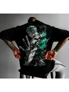 Latest ONE PIECE Japanese style anime loose retro loose hip-hop couple round neck short sleeved 2026 T-shirt Clothes