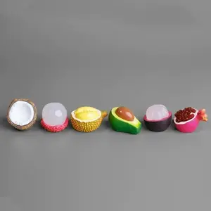 6 Small Fruits Miniature Models, Car Interior Decorations, 2026 New Dashboard Accessories, Cute Creative Fun Gifts, Perfect Presents