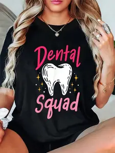 100% Cotton Dentist Dentistry Dental Assistant Dental Hygienist Gift T-Shirt Casual Short Sleeve Shirt