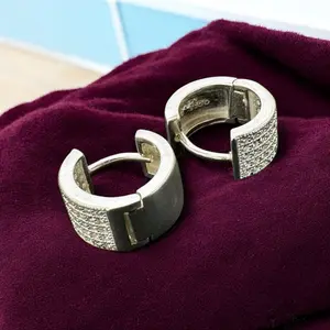 SMALL HUGGIE IN MEXICAN SILVER .925