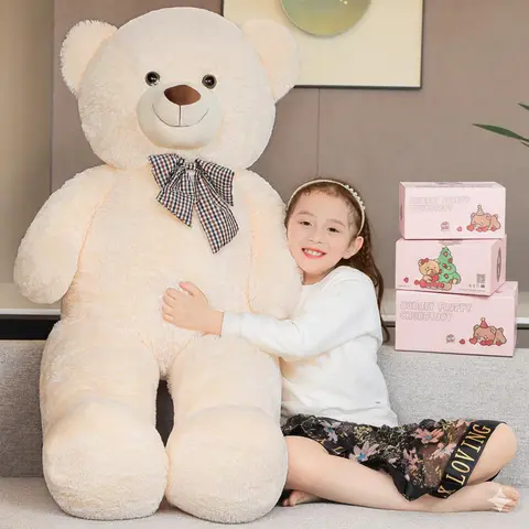 Snowolf Jumbo Plush Cotton Stuffed Animal Assortment - 43-55in (Over 3ft), Realistic Cute Design, Soft Huggable Texture, Unisex Room Accessory/Centerpiece, 55 Inch Stuffed Animal Realistic, GF Gift Christmas Present for Girlfriend
