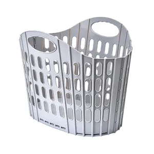 Bohemian Foldable Laundry Basket with Handles, Rectangular Plastic Storage, Breathable & Lightweight, Ideal for Bedroom/dorm/laundry Room