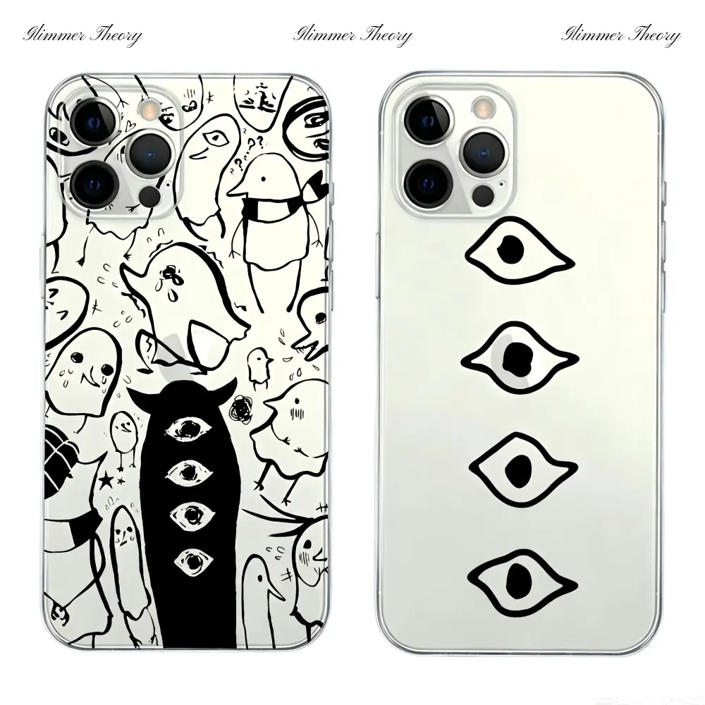 Hot Comics Goodnight Punpun Transparent Phone Cases For iPhone 17 Promax Pro Air 16 Plus 15 14 13 12 11 TPU Shockproof Protective Cover Gift For Birthday Christmas Halloween