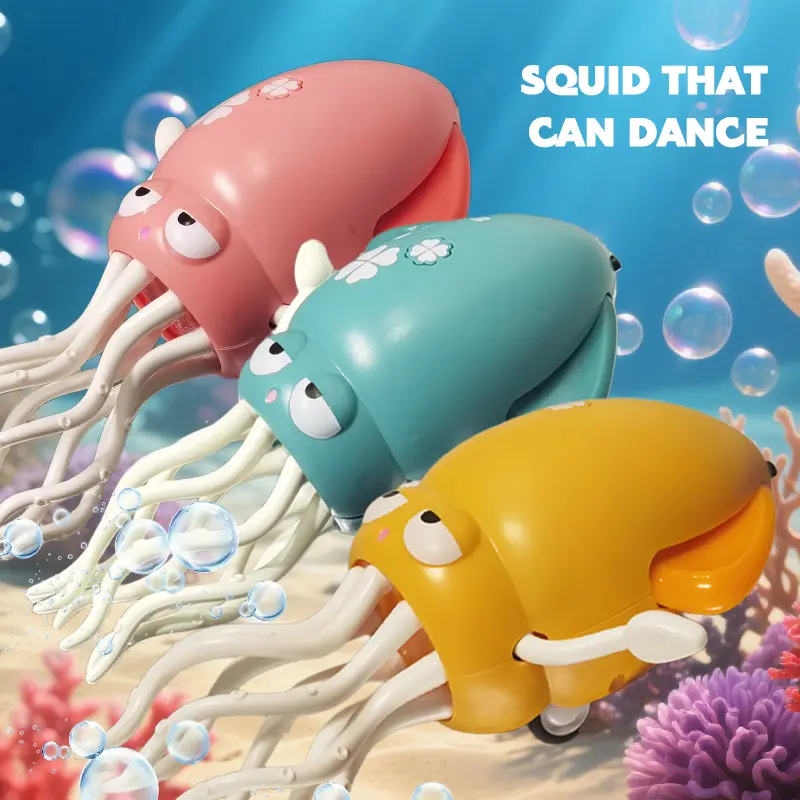 Dancing Squid Baby Toy, Tummy Time Toys with Music and Light for 3-6 6-12 12-18 36 Months 1 Year Old Learning Walking Toddle Easter Basket Stuffers Birthday Gifts
