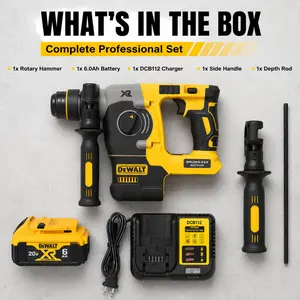 DeWALT DCH273 20V MAX XR SDS Plus Rotary Hammer – Concrete drilling, wall chipping, hammer‑only demolition mode | Cordless freedom without compromising power | #sdsplus #cordless #brushless #demolitionwork #concretedrilling #hammerdrill#diy