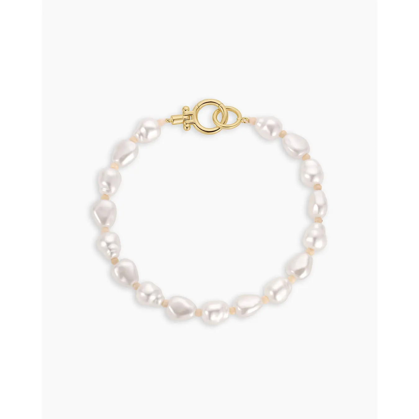 gorjana – Pearl Cove Bracelet – 18K Gold-Plated Statement Bracelet – Playful & Polished – Summer Jewelry & Gift Idea