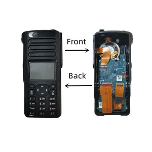 Black Replace Housing Case Cover For With Mic +LCD Mainboard XPR7550E Radio
