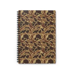 Everything Old School Camo Journal - Spiral Bound Notebook with Duck Camouflage Design | Hunting Season | Hunter Accessories | Camouflage Style