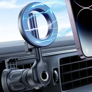 Miracase for MagSafe Car Cellphone stand,[Strong Magnets&Upgraded Metal Vent Clip] Universal Magnetic Phone Holder for Car Vent,Fit All Phones