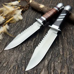 2-Piece Fixed-Blade Kitchen Utility Knife Set, High-Hardness Stainless Steel with Wood & Resin Handles