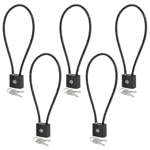 HOX Cable Gun Locks with Keys - Keyed Alike Cable Gun Safe Lock, for Firearm Locking and Safety