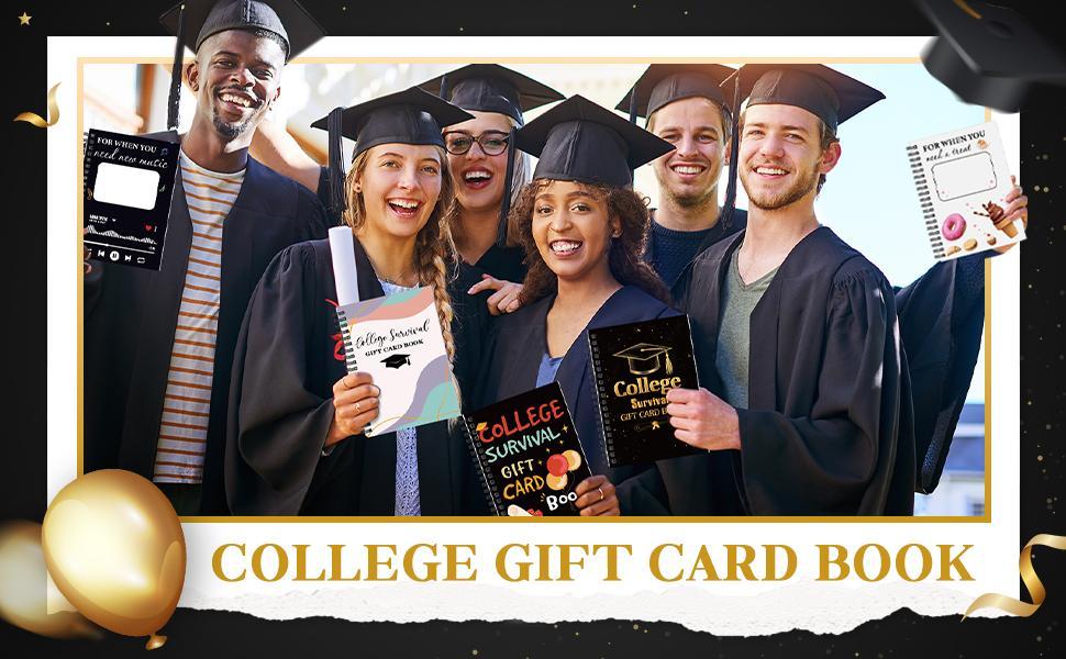 College Gift Card Book, Graduation Gift Card Book 2026 College Survival Booklet Organizer, Leaving Home High University School Package Cash Holder