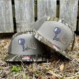 [BUY 1 GET 1] Spotlight & Antlers Trucker Hat – Camo Hunting Snapback with Deer Antler Embroidery, Outdoor Cap for Men and Women