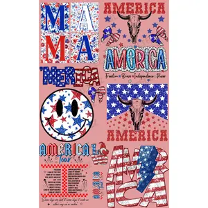 AMERICA (4) PREMADE GANGSHEET  - 22X36  DTF TRANSFERS - DIRECT TO FILM