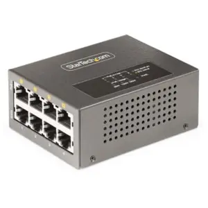 Startech AS445C-POE-INJECTOR 4-Port Unmanaged Multi-Gigabit 5 2.5G Ethernet PoE Injector, Black
