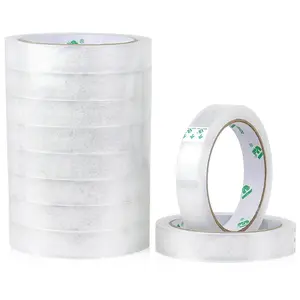 10Rolls Clear Tape Refills for Dispenser, Transparent  Wrap Tape 3 Core Tape for , School and Office, 3/4inch x 50yds