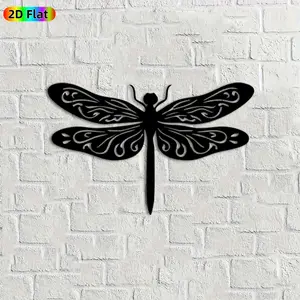 1pc Dragonfly Metal Wall Art, Exquisite Dragonfly Statue Mural, Ideal Gift for New Year, Easter, Nature Decor Enthusiasts, Weather-Resistant Metal Wall Decor Wall Sculptures,  Charming Outdoor & Indoor Decor