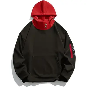 Unisex Anime Hoodie Cosplay Costume Men Black 3D Novelty Hooded Sweatshirt Pullover Jacket Outerwear Coat Women