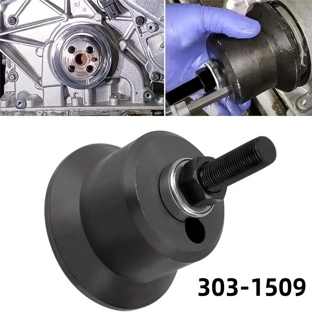 Front Crankshaft Seal Installer Tool - Vehicle-Specific Fit for 6.7L PowerStroke, Compatible with 303-1509, 303-1509-01.alt ST-137B, Steel Coated Durable Metal Construction, Reusable Automotive Engine Repair Tool
