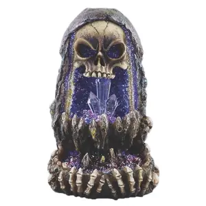 Skull Back Flow Burner 6” LED