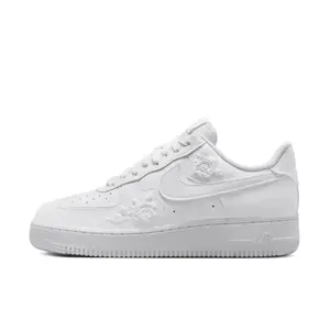 Nike Air Force 1 Low ‘07 White Roses Women’s Perfect Daily Valentine’s Day Casual Fashion Footwear Walking Sneakers Shoe Girl