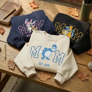 Custom PokaMoM Shirt/Sweatshirt/Hoodie, Custom Anime, First Mother's Day Gift for Mom