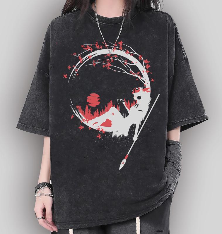 Princess Mononoke Shirt, Sweatshirt, Hoodie | Mononoke Hime Tee | Forest Spirit Shirt Kodama Tree Shirt Studio Ghibli Gift Cotton Tops