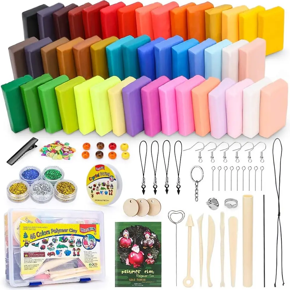 46 Color Polymer Clay Kit
