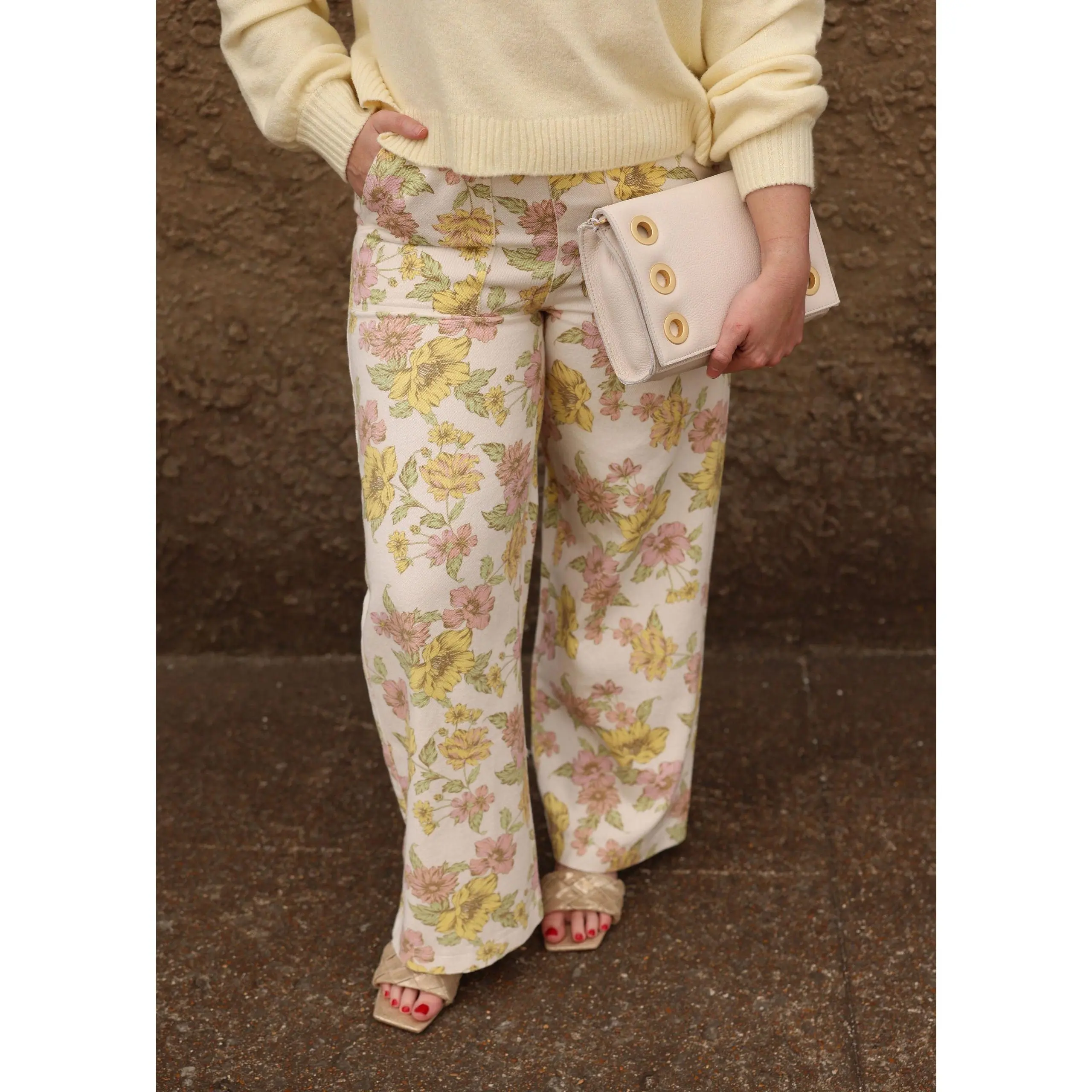 Poppy Pants - Pink/Yellow