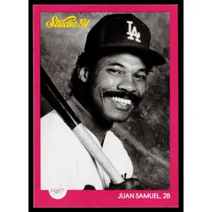 Juan Samuel 1991 Studio #188 Los Angeles Dodgers
