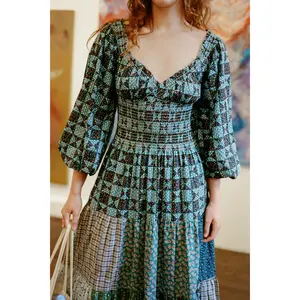 The Monroe Dress | Star Quilt Patchwork