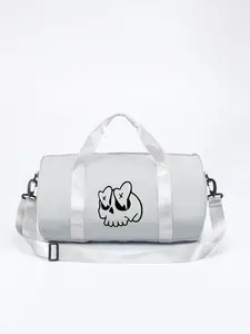 Skull Print Travel Bag, Large Capacity High Durability Design, Convenient Carry, Suitable for Gym and Travel, Sports Enthusiasts