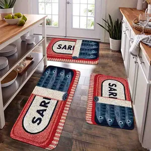 1pc Quick-Dry Fade-Proof Sardine-Can Faux-Wool Kitchen Rug｜Lazy-Fit for Kitchen-Entry/Sofa, Multi-Scene Gift, Farmhouse Kitchen Rugs
