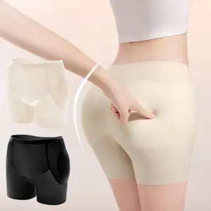 Womens Padded Butt Lifting Panties High Waist Tummy Control Shapewear With Detachable Hip Pads Seamless