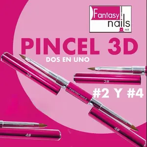 PINCEL 3D 2-1 Fantasy Nails #2 - #4 Unique 3D Nail Design with Enhanced 3D Effect for Elegant Outfits
