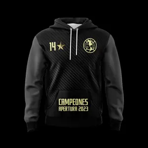 Sudadera America Campeon 2023 Negra Kits Hoodie, Unisex Hoodies Shirt Men Women, Futbol Lover Shirts Gift, Sporty Club America Shirt