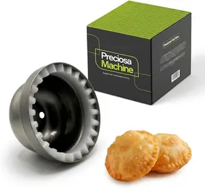 Cortador De Pastelitos Venezolanos Stainless Steel Cutter with Removable Die Sandwich Cutter and Sealer Professional Dough Press Moldes para Pastelitos Venezolanos Kitchen Tool Durable Easy to Clean