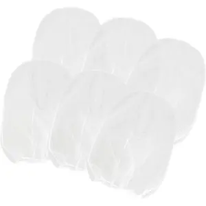 6 Pack 5 Gallon Paint Strainer Filter Bags Fine Mesh with Elastic Top Opening for Gardening Hydroponics Painting Bucket (White)