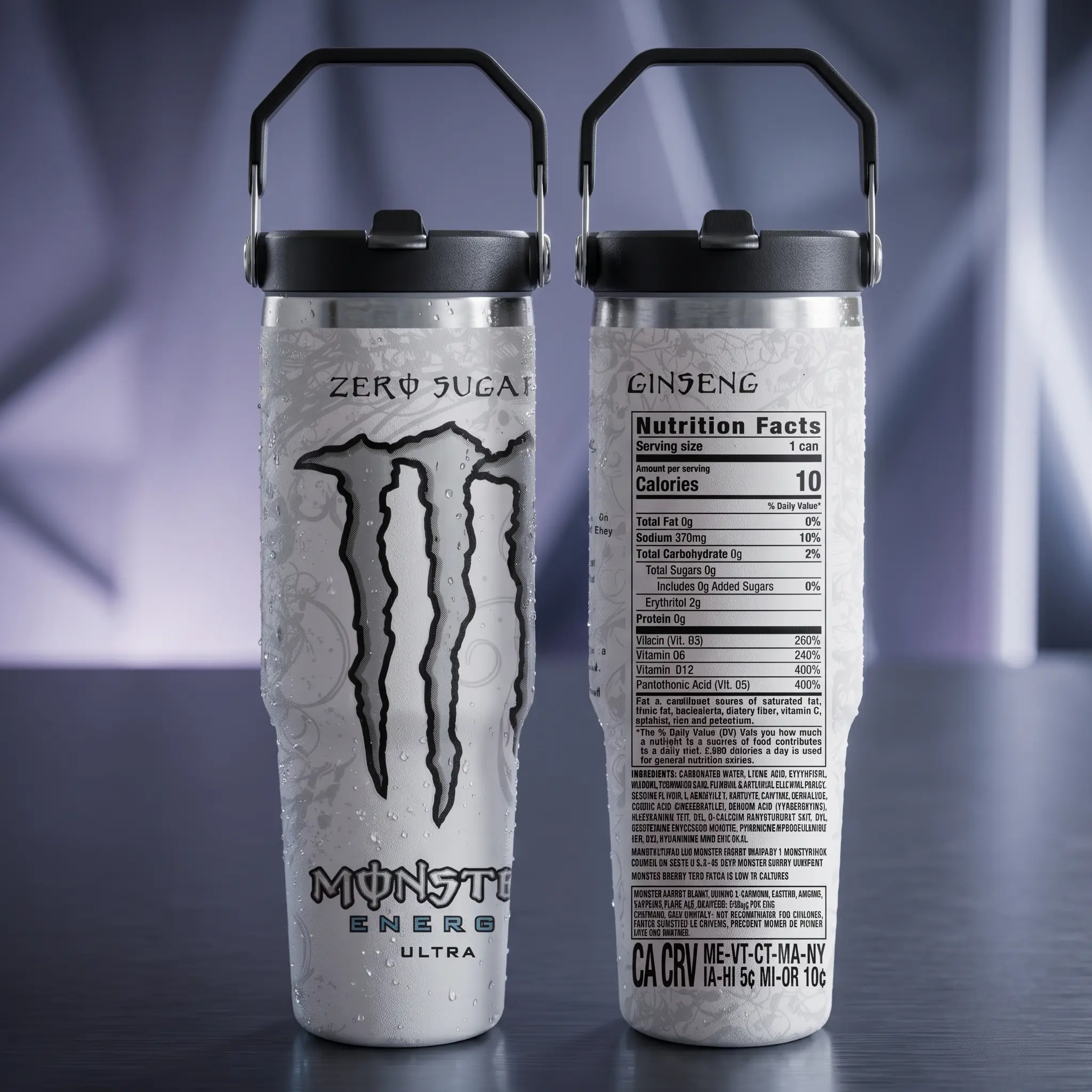 M.Energy Inspired Tumbler Cup 30oz With Handle & Straw, Unleash The Best With You Stainless Steel Mug